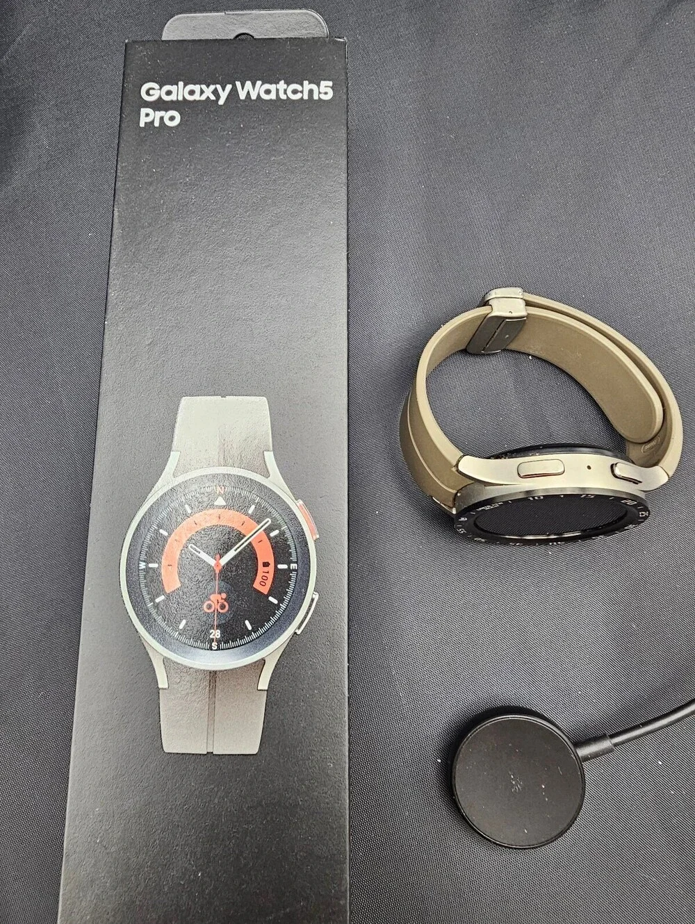 Samsung Galaxy Watch5 Pro Smartwatch with Charger - Brown